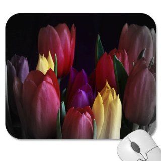 Mousepad   9.25" x 7.75" Designer Mouse Pads   Design Flowers   Tulips (MPFLT 304) Computers & Accessories