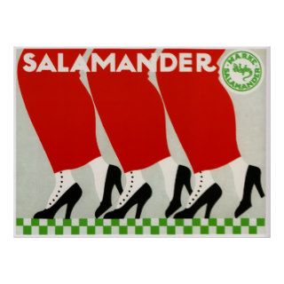 Salamander Shoes ~ Vintage Fashion Ad Posters