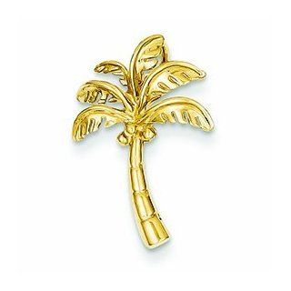 14K Gold Palm Tree Slide Jewelry