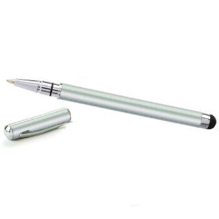 Capacitive Stylus Ball Point Pen   Matte Silver   Works for iPad, iPod, iPhone, Galaxy Tab, Droid, HTC Evo and all Touch Screens Computers & Accessories