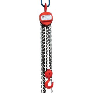 Vestil Hand Chain Hoist — 2-Ton Lift Capacity, 10ft. Lift, Model#  HCH-4-10  Manual Gear Chain Hoists