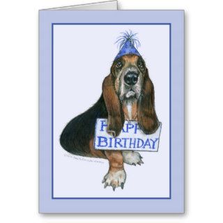 Hound Dog Happy Birthday Card