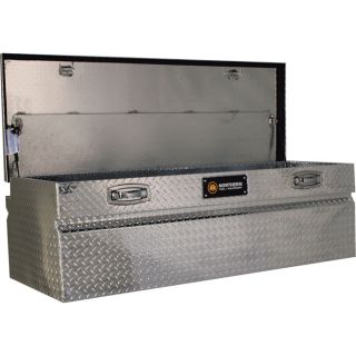 Locking Aluminum Chest Truck Box — Wide Style, 60in. x 24in. x 24in. x 18in., Model# 36012750  Truck Chests