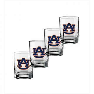 Double Old Fashion Set of 4 Glasses   Auburn University