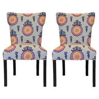Calandra Cotton Wingback Cotton Slipper Chair (Set of 2)