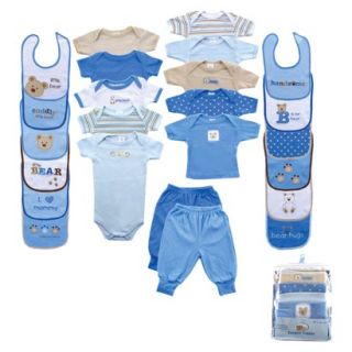 Baby 24 Piece Outfit Gift Cube Blue 0 6M