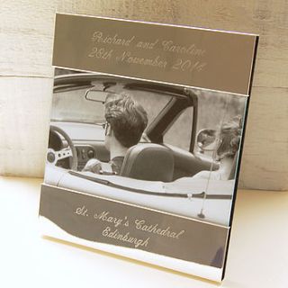 personalised photo frame by highland angel