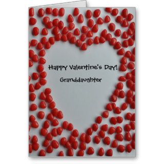 valentine candy heart for granddaughter card