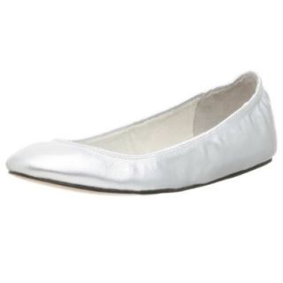 STEVEN by Steve Madden Picara Ballet Flat,Silver,9.5 M Shoes
