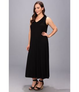 Karen Kane Plus Plus Size V Neck Maxi Dress Black
