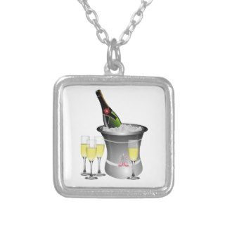 Champagne On Ice Necklace