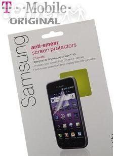 New OEM T mobile Samsung Vibrant 4G Anti Smear Screen Protectors (Two sheets) Cell Phones & Accessories