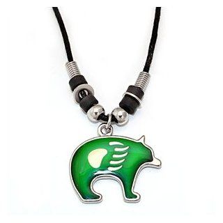 Mood Necklace   Bear and Paw Inspired Design Pendant Necklaces Jewelry