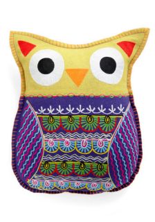 Owl Cuddly Pillow  Mod Retro Vintage Decor Accessories