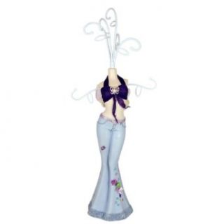 Sexy Jeans Jewelry Stand Purple 12 Inches Clothing