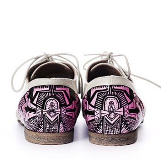 geometric hand illustrated shoes by sam pierpoint