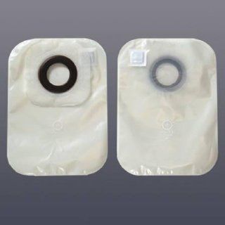 1 Piece Closed Ostomy Pouch, Karaya 5 Ring 1 1/8 Opening Transparent, 30 ea Health & Personal Care