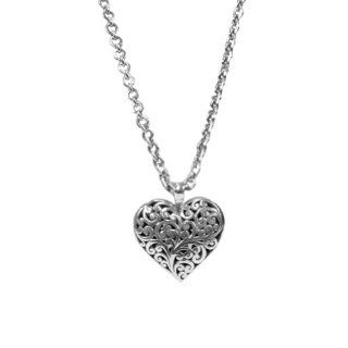 Lois Hill Medium Cutout Heart 16" Pendant Necklace Jewelry