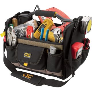 CLC 21-Pocket, 14in. Open Top Soft-Sided Tool Box, Model# 1578  Tool Bags   Belts