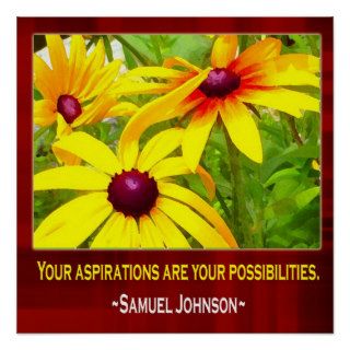 Motivational Poster Samuel Johnson Quotation