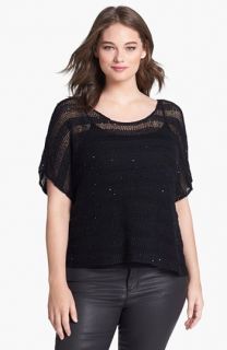 Eileen Fisher Sequin Knit Sweater (Plus Size)