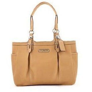 Coach Women's Gallery Camel Leather Tote Camel Tote Clothing