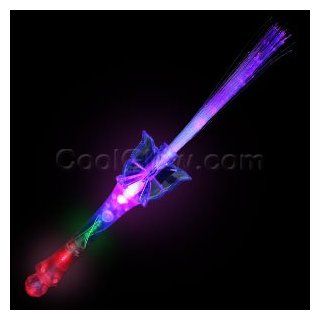 LED Supreme Fiber Optic Wand   Butterfly Toys & Games