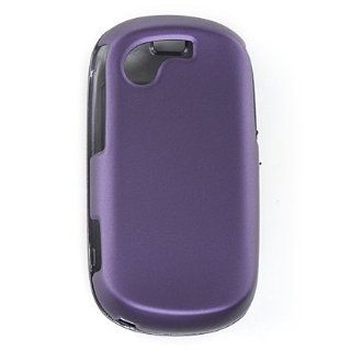 Samsung Gravity T T669 Crystal Rubberized Case   Purple Cell Phones & Accessories