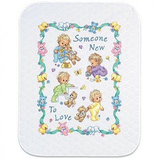 Baby Hugs Quilt Stamped Cross Stitch Kit   43" x 34" Someone New