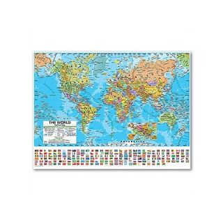 Universal Map Advanced Political Rolled Map   Paper