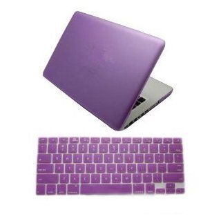 Dealgadgets Purple Frosted Matte Surface Crystal Hard Shell Case for MacBook Pro 13" A1278 Aluminum Unibody with Silicone Keyboard Cover Skin Stickers Protector Computers & Accessories