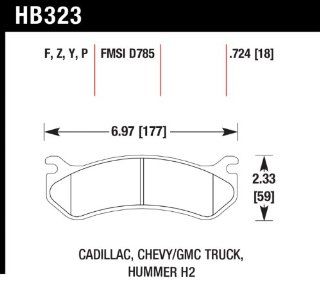 Hawk Performance HB323Y.724 LTS Brake Pad Automotive