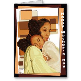 African American Mother & Daughter (redux) Card