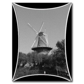 Windmill black and white post cards