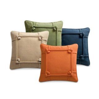 Knotted Indoor Throw Pillow   Grandin Road   Tailored Throw Pillow