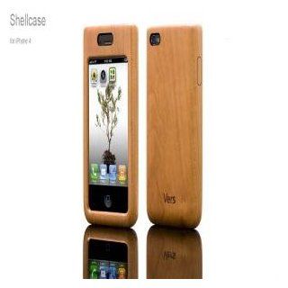 Cherry Wood Cover / Case For Iphone 4 / 4S Cell Phones & Accessories