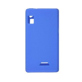 Motorola Droid 2 A955 Blue Cell Phone Silicone Case / Executive Protector Skin Cover Cell Phones & Accessories