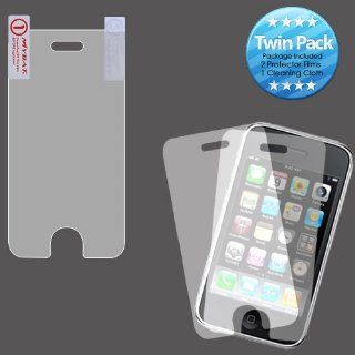 MYBAT IPHONE3GLCDSCPRTW LCD Screen Protector for Apple iPhone 3G/3GS   Retail Packaging   Twin Pack Cell Phones & Accessories