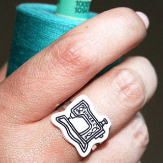 sewing machine ring by flaming imp