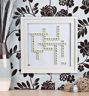 personalised scrabble® art by copperdot