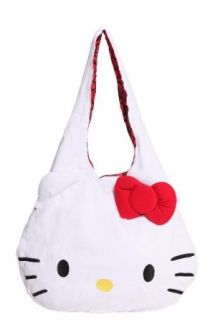 Loungefly   Hello Kitty White Fleece Hobo Purse Hobo Handbags Clothing