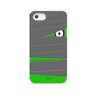 iLuv ICA7T327GRY Mummy and Ninja Silicone Character Case for Apple iPhone 5 and iPhone 5S   1 Pack   Retail Packaging   Gray Cell Phones & Accessories