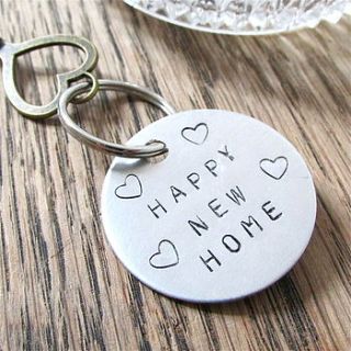 house warming new home key ring by edamay