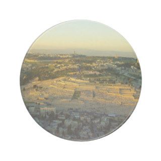 Ariel View of the Mount of Olives Jersalem Israel Coasters