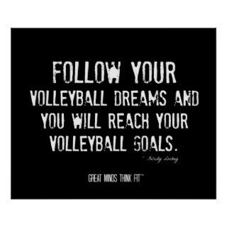 Volleyball Motivational Poster 018   Grunge