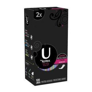 U by Kotex Barely There Thin Liners, 120 Count Health & Personal Care