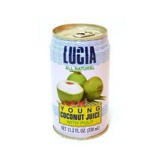 Lucia Coconut Juice 330ml  Fresh Fruit Juices  Grocery & Gourmet Food