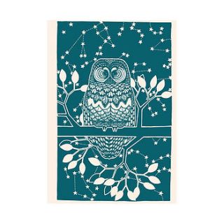 'the contemplative owl' print by autumn jitters