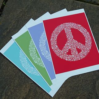 peace sign print by folk art papercuts by suzy taylor