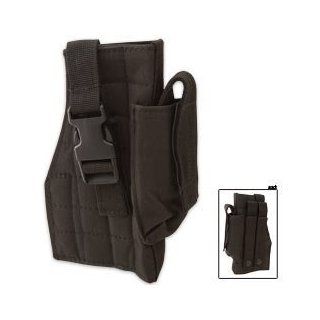 VooDoo Tactical MOLLE Holster w/Attached Mag Pouch   Right Hand   Black  Gun Holsters  Sports & Outdoors